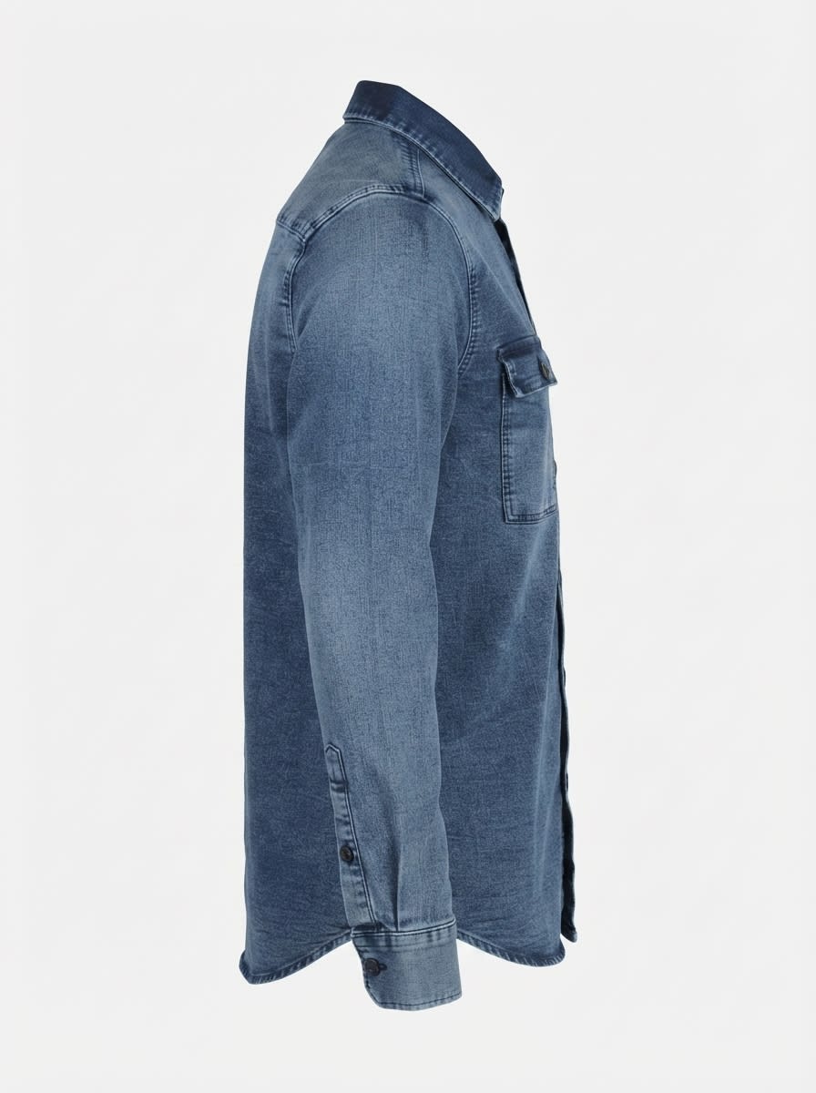 STICH&STORE DENIM DOUBLE POCKET SHIRT F/S, image 5