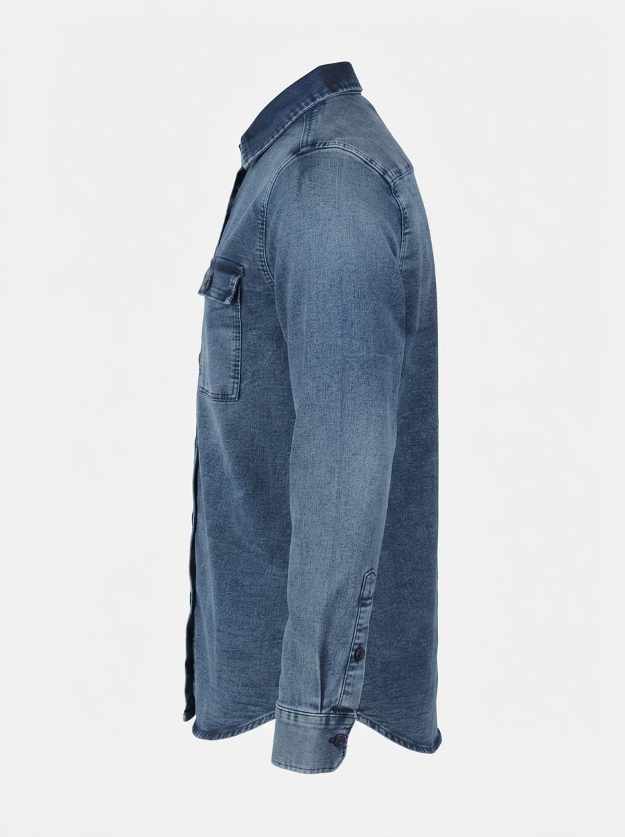 STICH&STORE DENIM DOUBLE POCKET SHIRT F/S, image 6