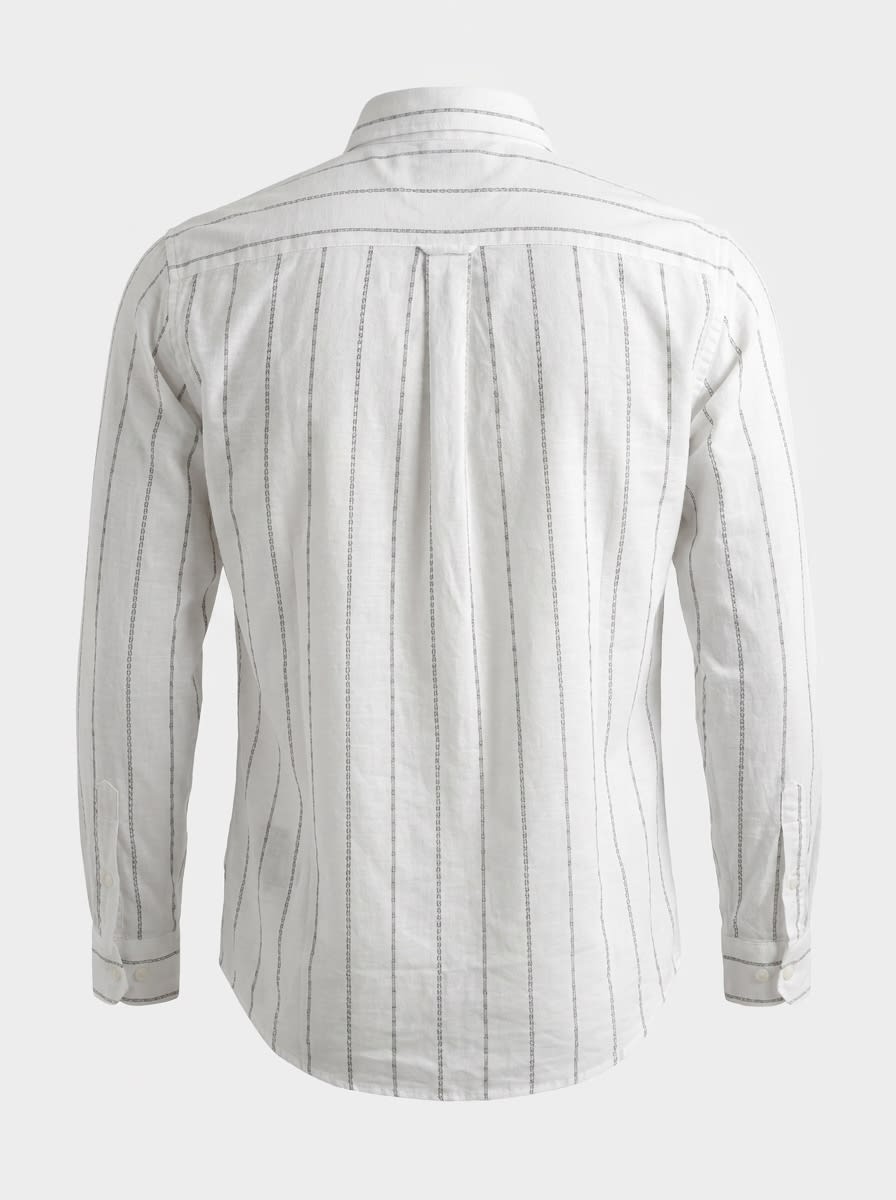 CAES LINEN STRIPES SHIRT F/S, image 4