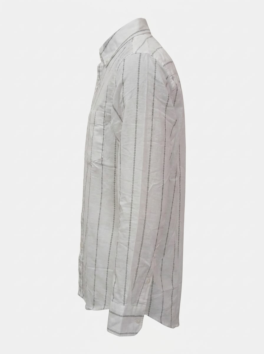 CAES LINEN STRIPES SHIRT F/S, image 5