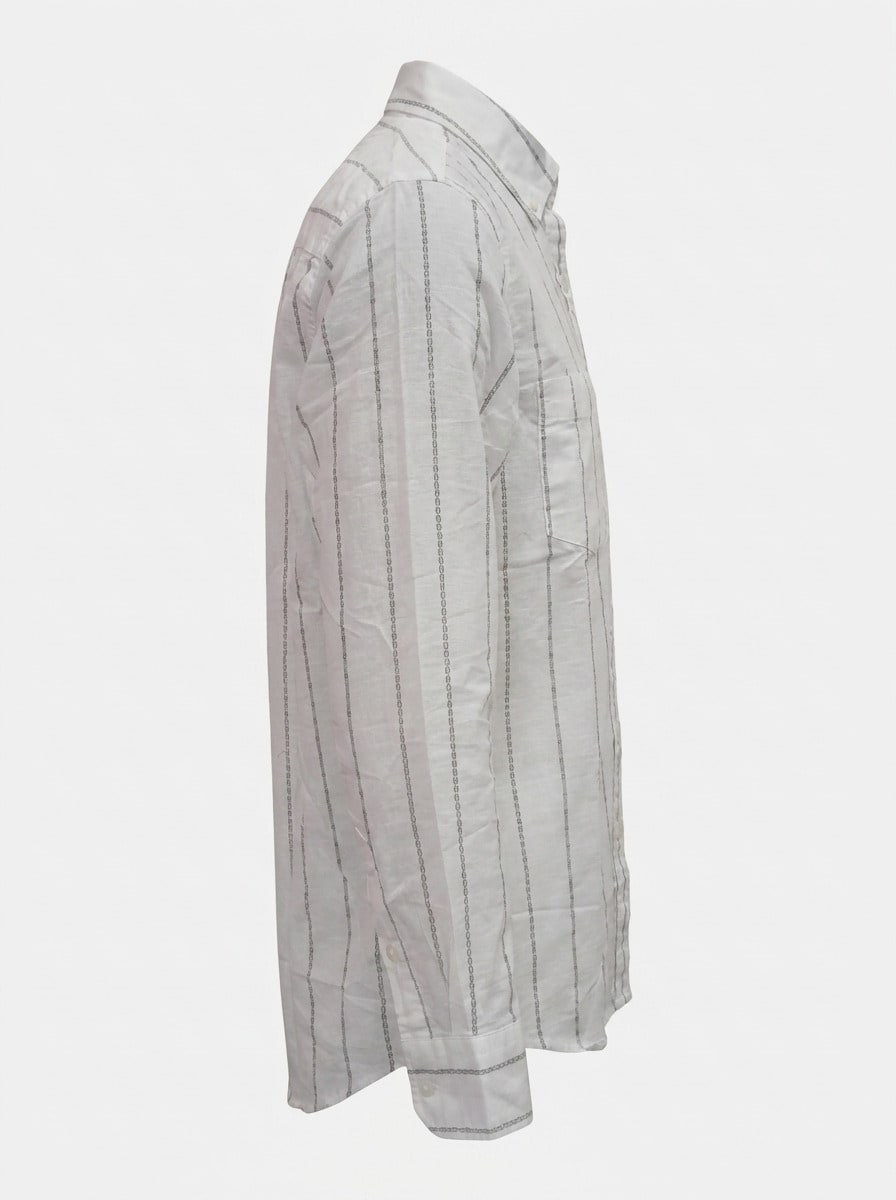 CAES LINEN STRIPES SHIRT F/S, image 6