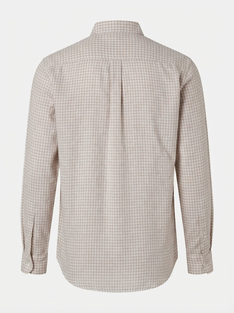 ELAN LINEN MICRO CHECKS SHIRT F/S, image 4