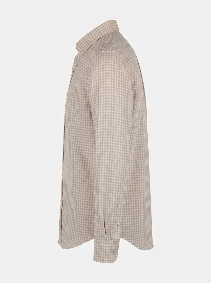 ELAN LINEN MICRO CHECKS SHIRT F/S, image 5