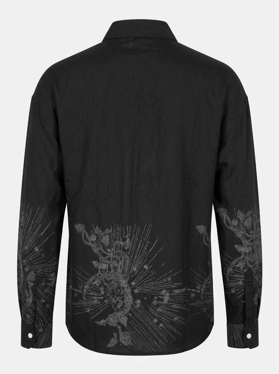 CADET IMP LINEN PRINT SHIRT F/S, image 4