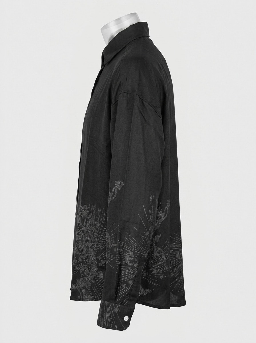 CADET IMP LINEN PRINT SHIRT F/S, image 6