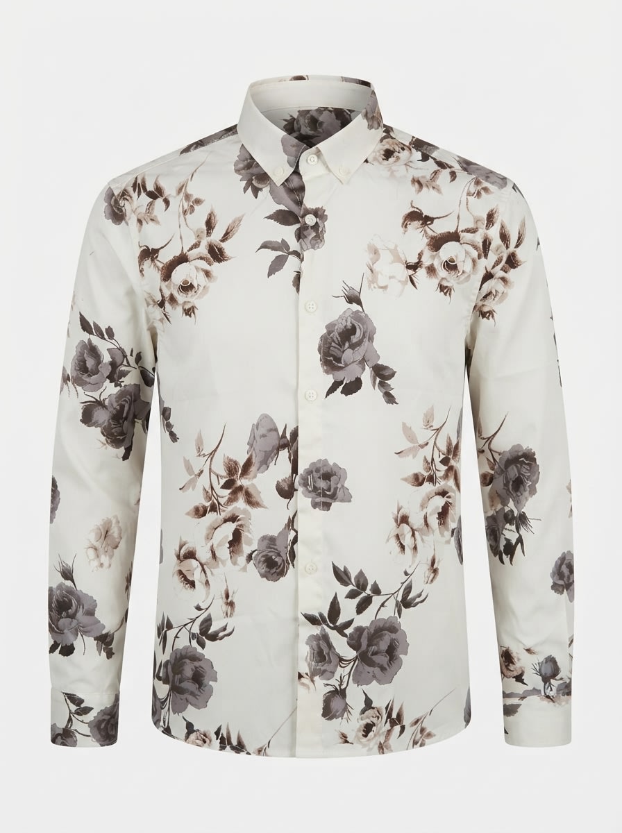 CADET RAYON PRINT SHIRT F/S, image 3
