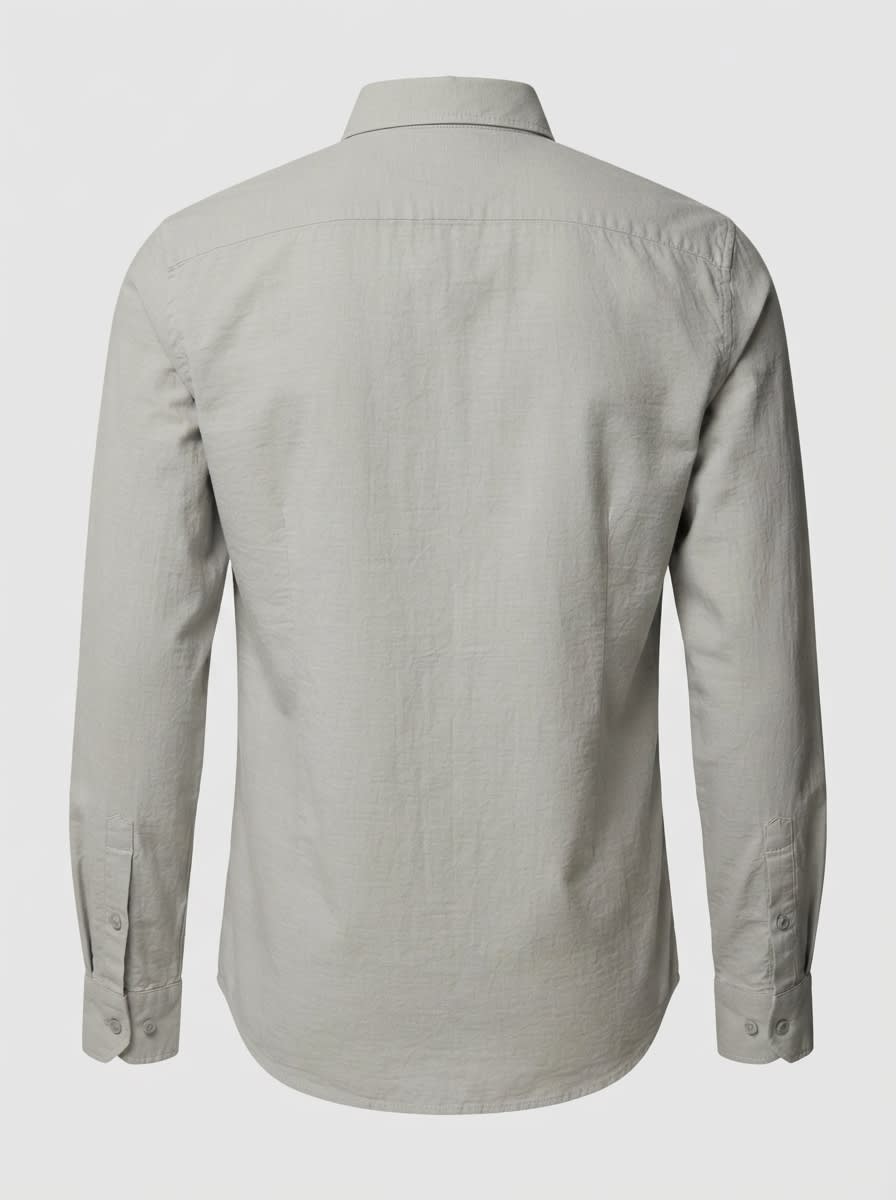 COCO CLUB LINEN PLAIN SHIRT F/S, image 4