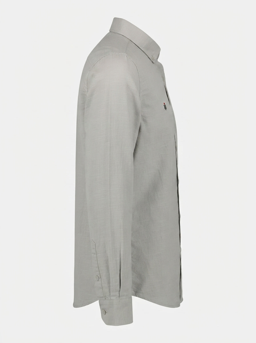 COCO CLUB LINEN PLAIN SHIRT F/S, image 6