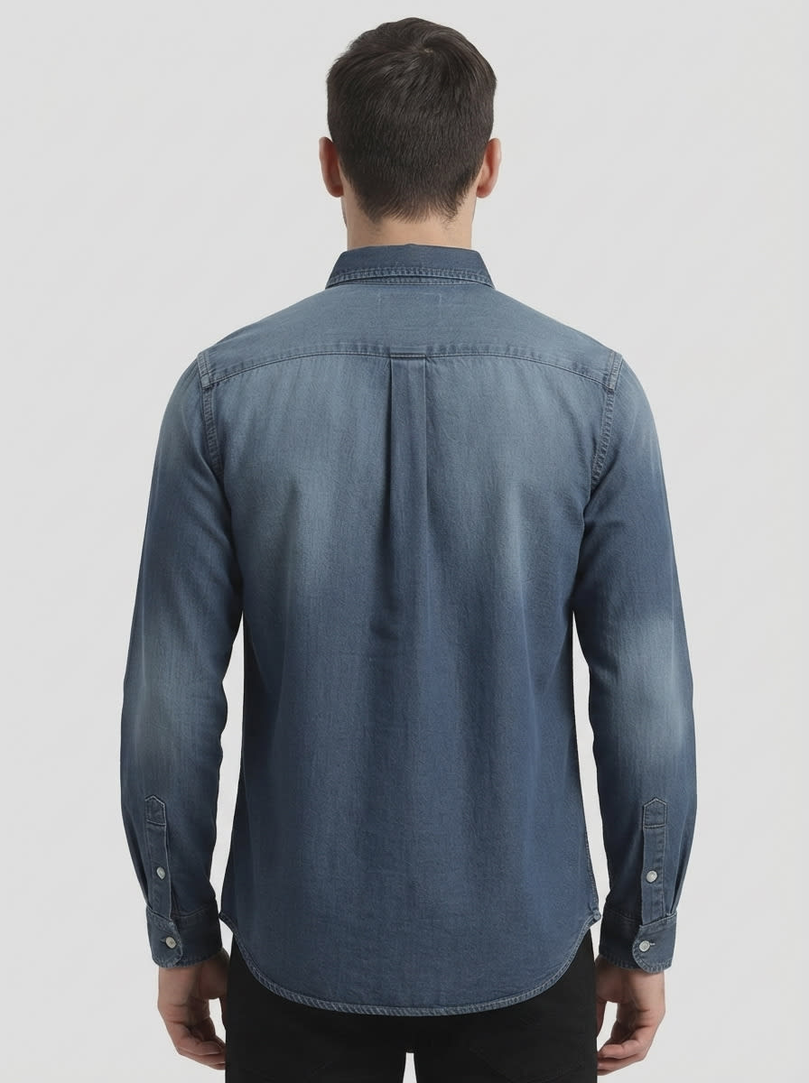 CRAPT DENIM SCRATCH&SHADE SHIRT F/S, image 2
