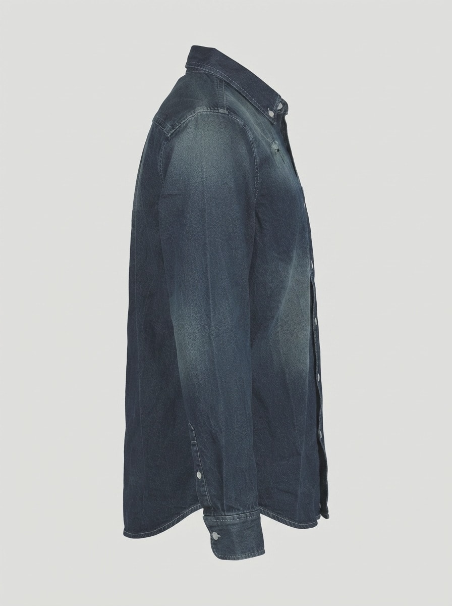 CRAPT DENIM SCRATCH&SHADE SHIRT F/S, image 5