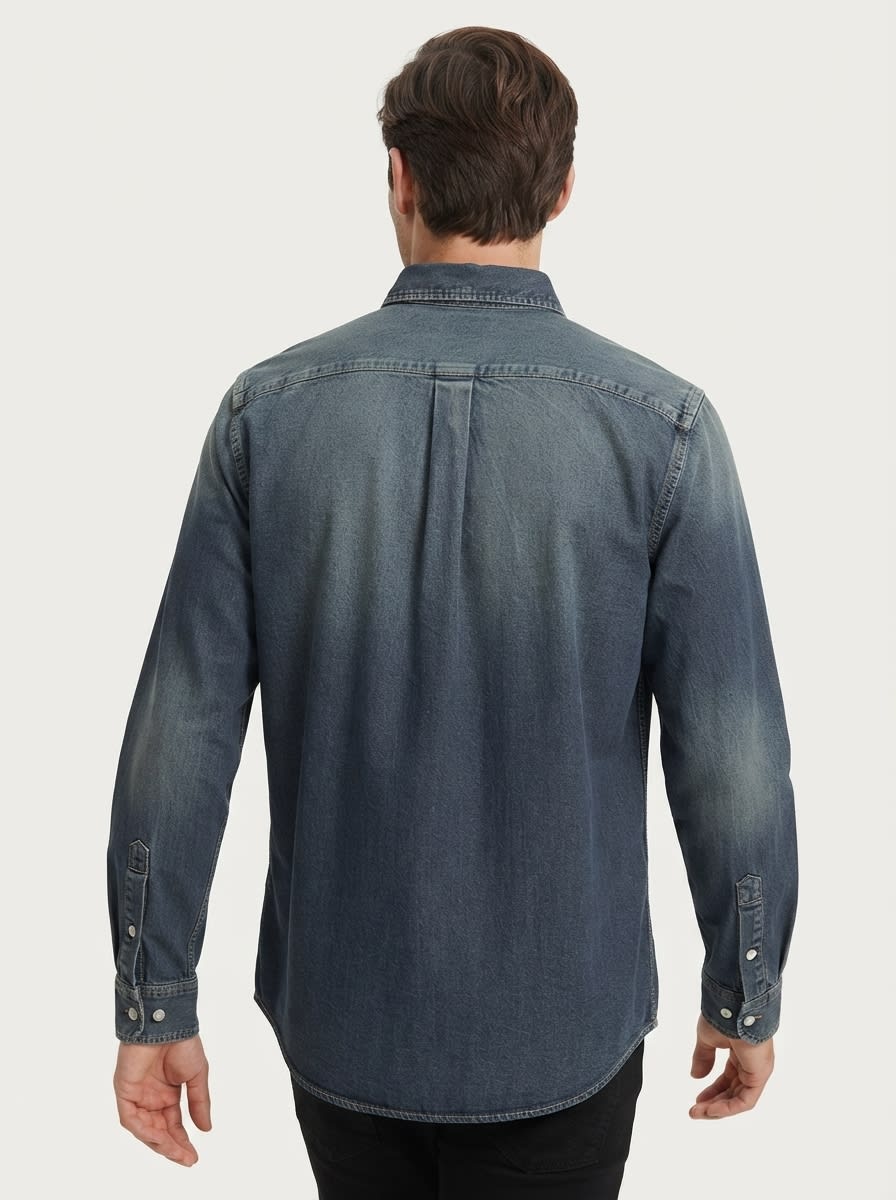 CRAPT DENIM SHADE SHIRT F/S, image 8
