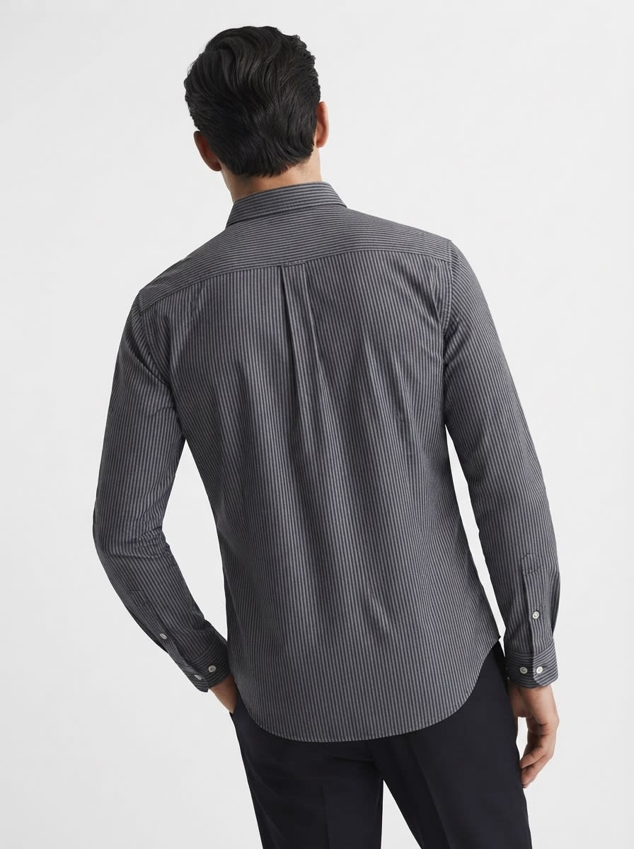 INGLISH OXFORD STRIPES SHIRT F/S, image 2