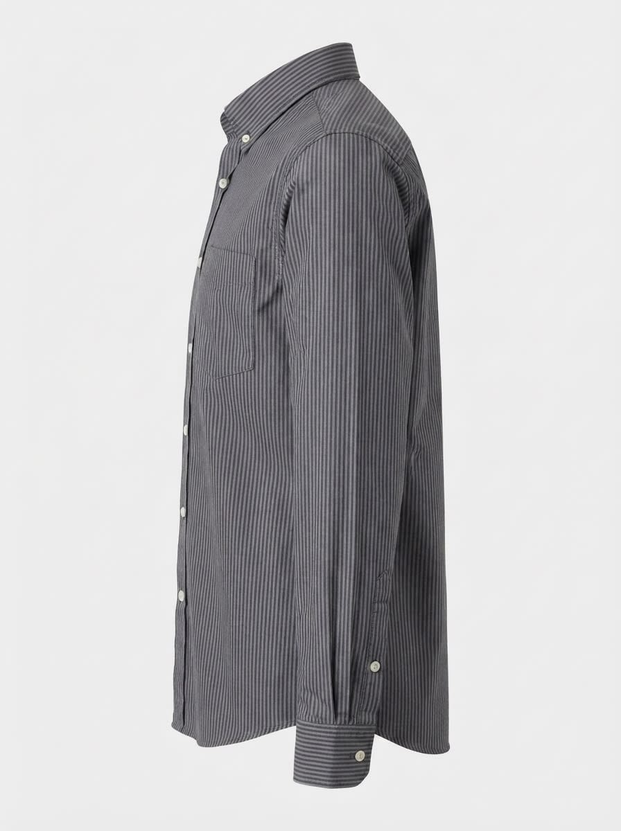 INGLISH OXFORD STRIPES SHIRT F/S, image 5