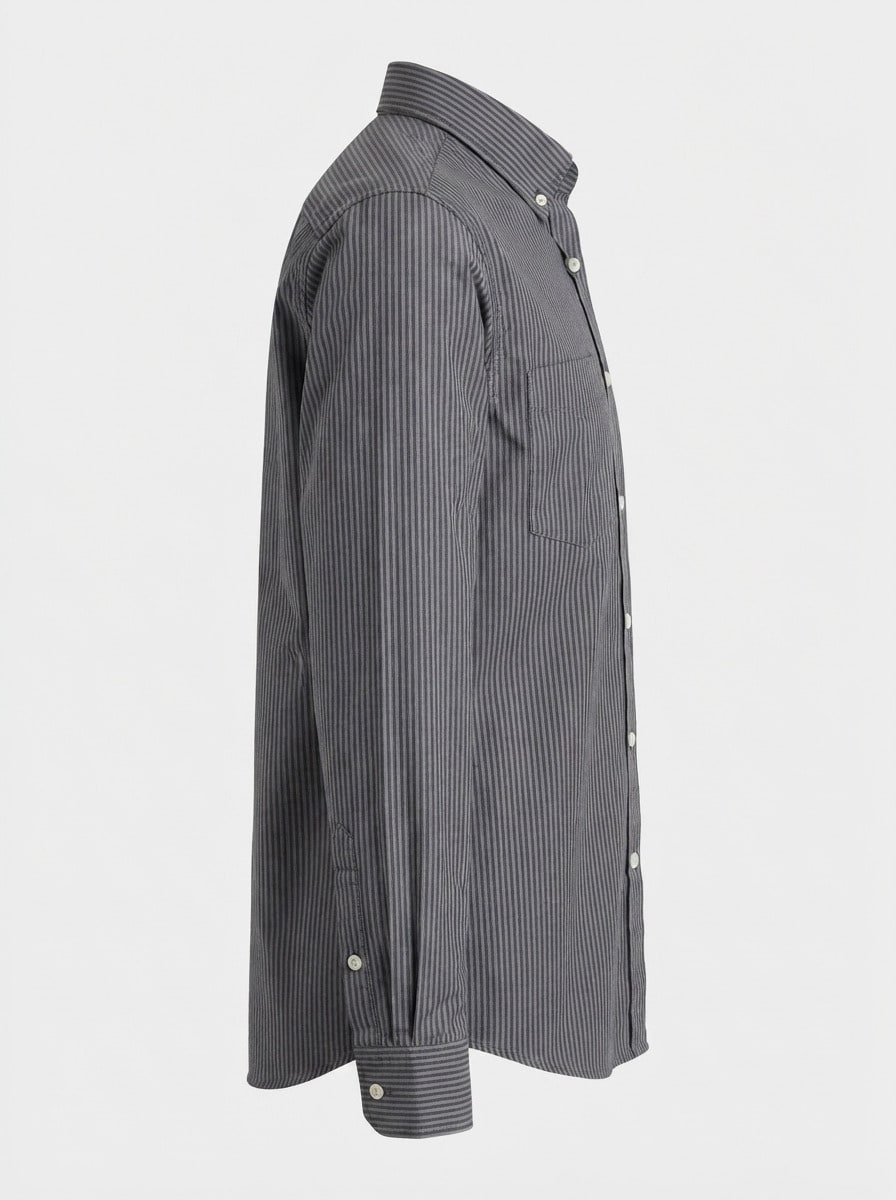 INGLISH OXFORD STRIPES SHIRT F/S, image 6