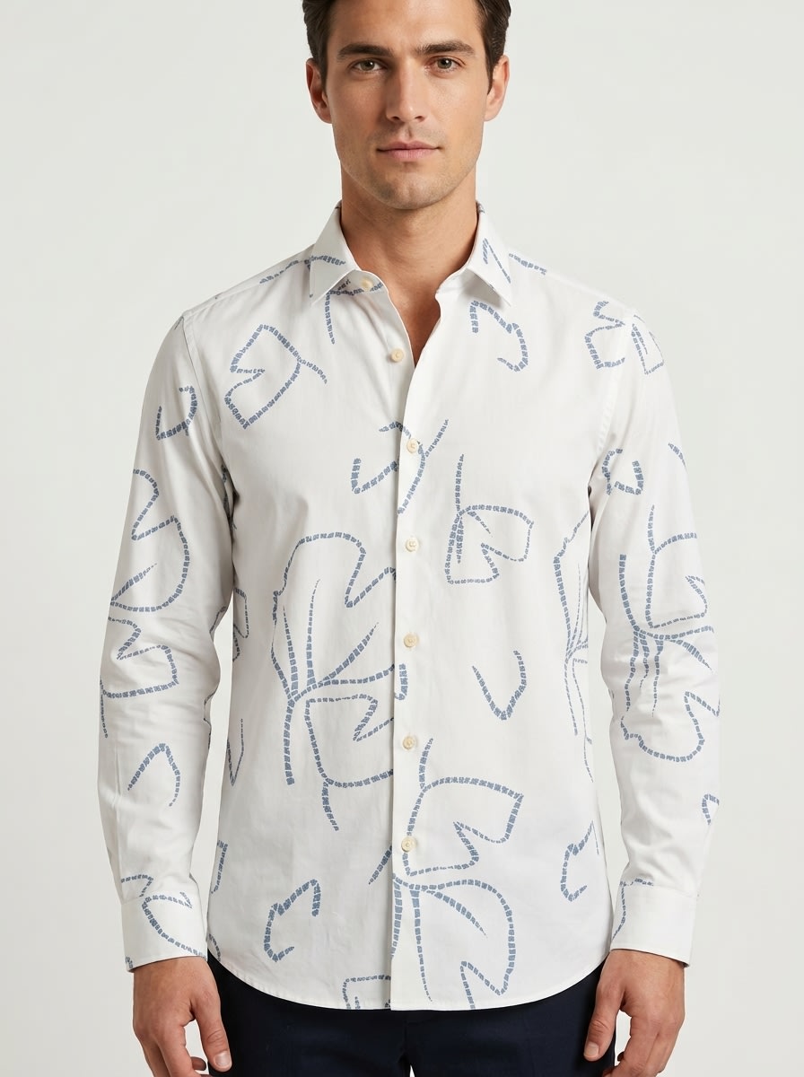 INGLISH IMP PRINT SHIRT F/S