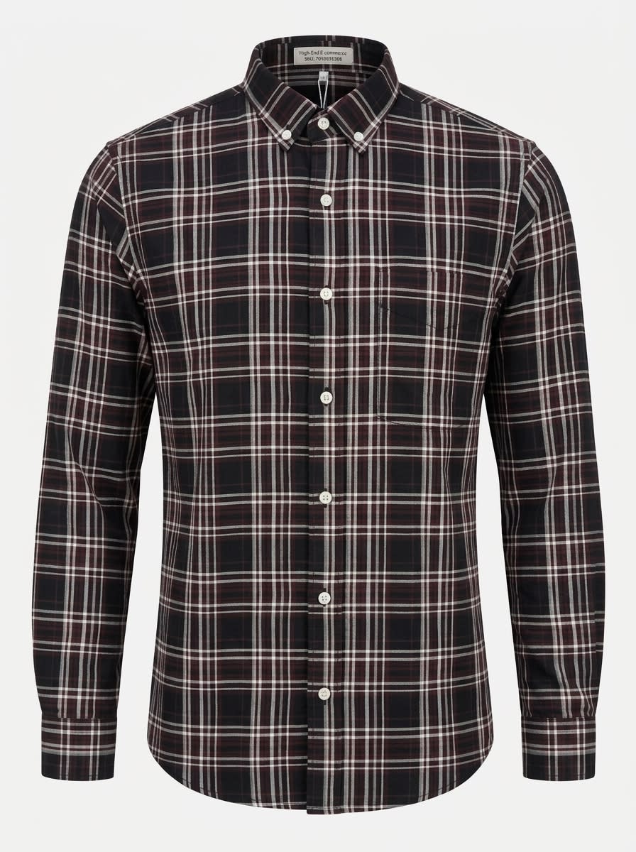 YELLOW OXFORD CHECK SHIRT F/S, image 3