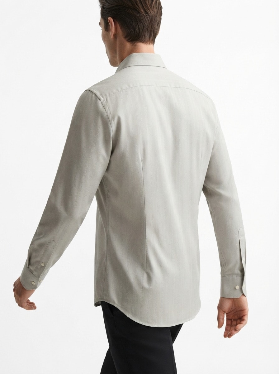 GR2022 CALZADO IMP LINEN STRIPES F/S SHIRT, image 2
