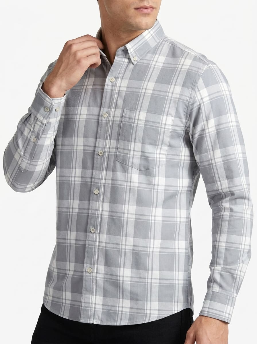 GR2027 CALZADO OXFORD CHECKS SHIRT F/S