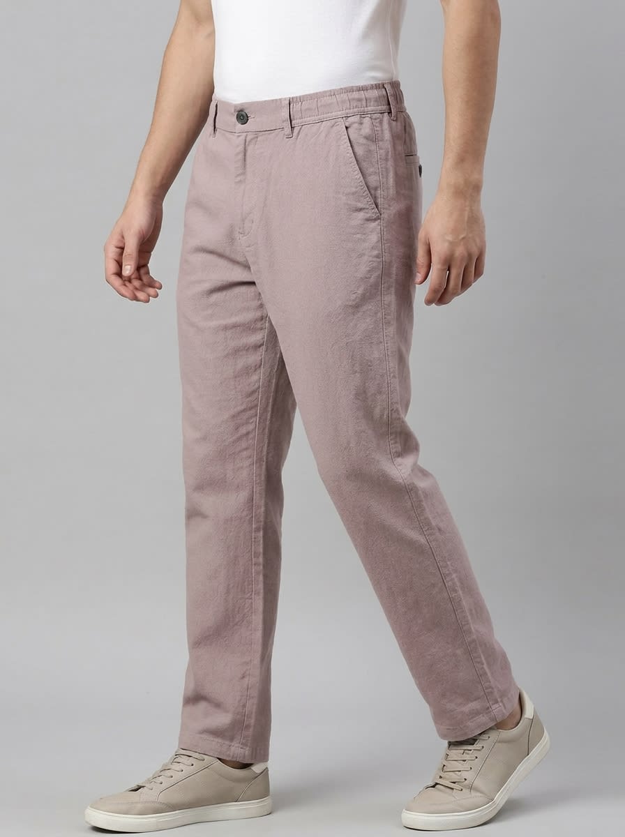 GR9312 HR REGULAR FIT LINEN PANT