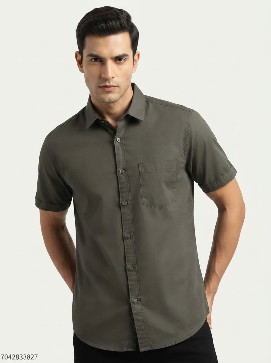 AUXOM OXFORD PLAIN SHIRT H/S