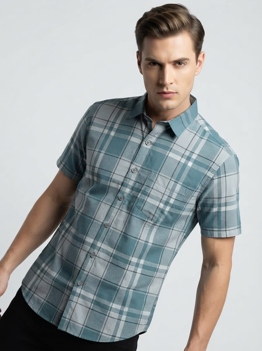 OXY OXFORD CHECKS SHIRT F/S