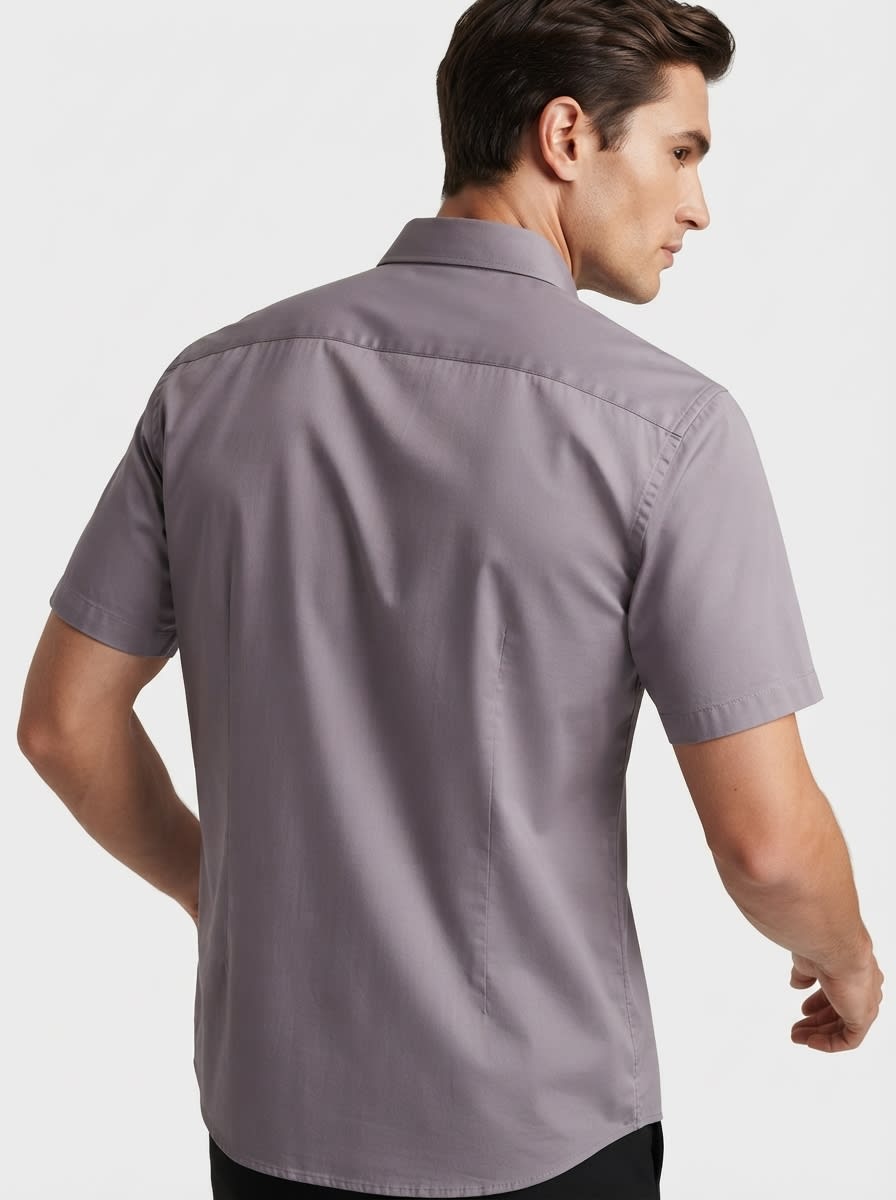 VOGUE LINEN PLAIN SHIRT H/S, image 2