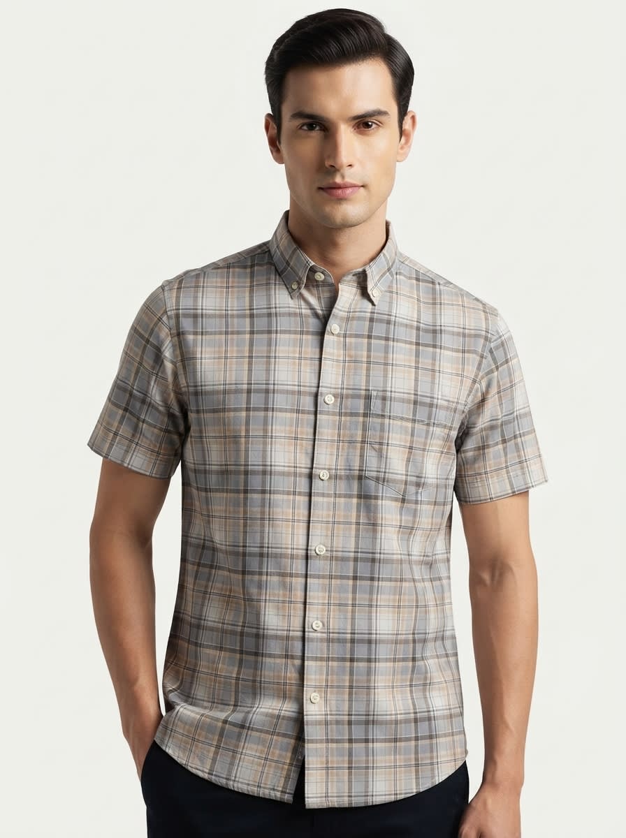 VOGUE OXFORD CHECK SHIRT H/S