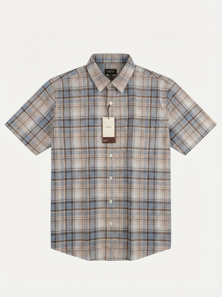 VOGUE OXFORD CHECK SHIRT H/S, image 3
