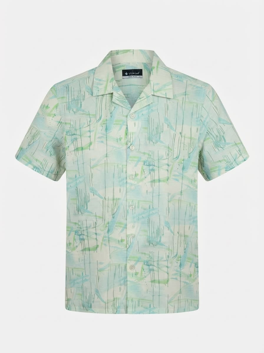 WHITE LEAF LINEN PRINT, image 3