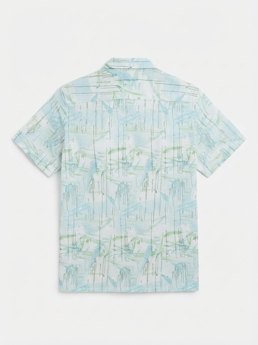 WHITE LEAF LINEN PRINT, image 4