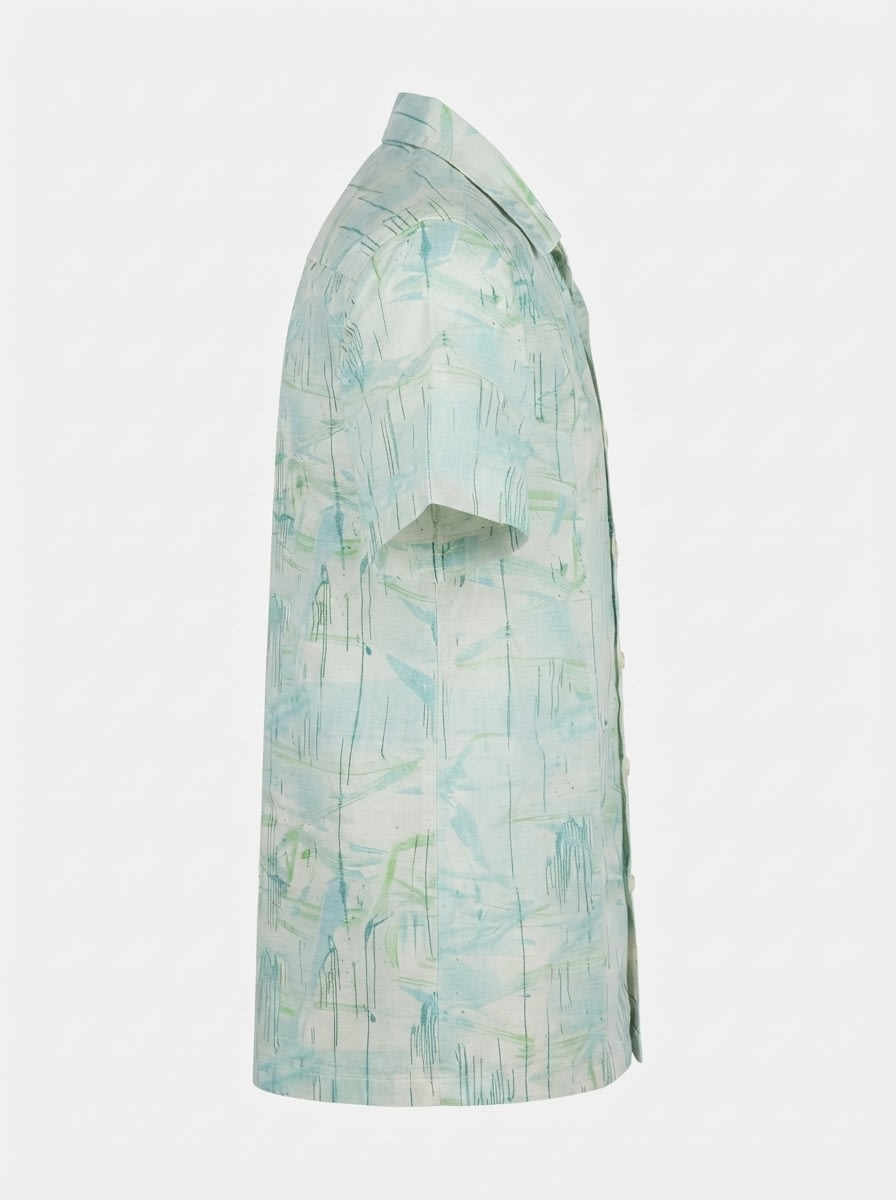 WHITE LEAF LINEN PRINT, image 5