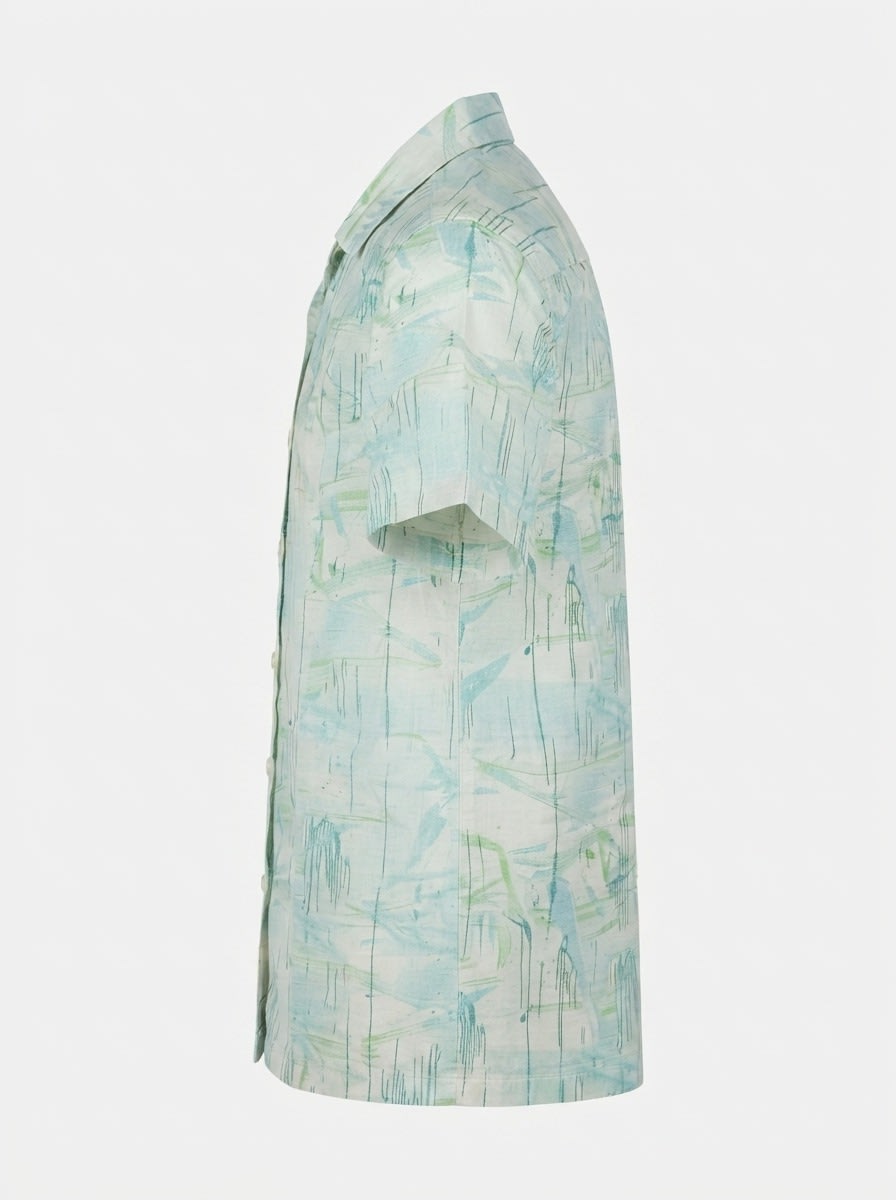 WHITE LEAF LINEN PRINT, image 6