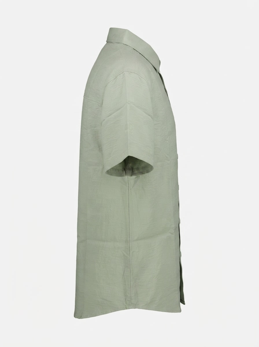 WHITE LEAF IMP LINEN PLAIN SHIRT H/S, image 5