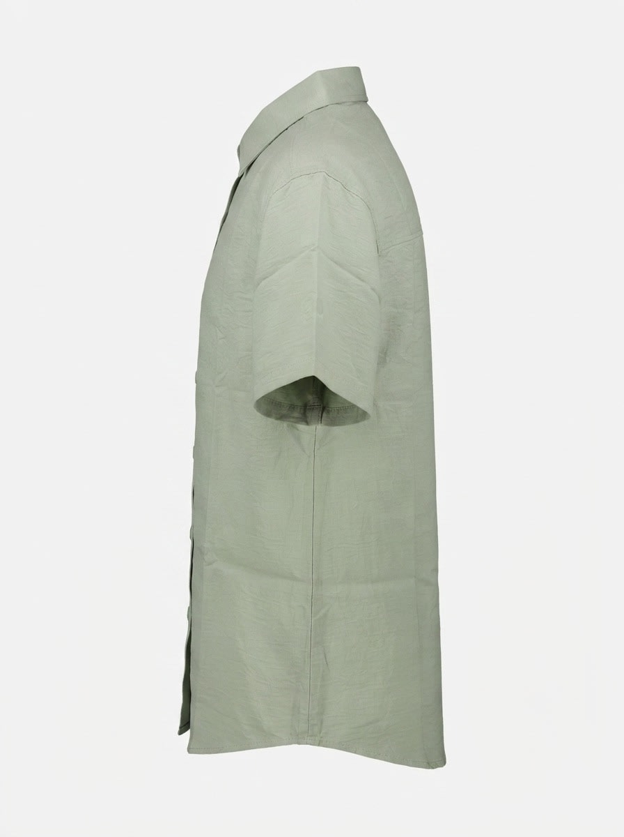 WHITE LEAF IMP LINEN PLAIN SHIRT H/S, image 6