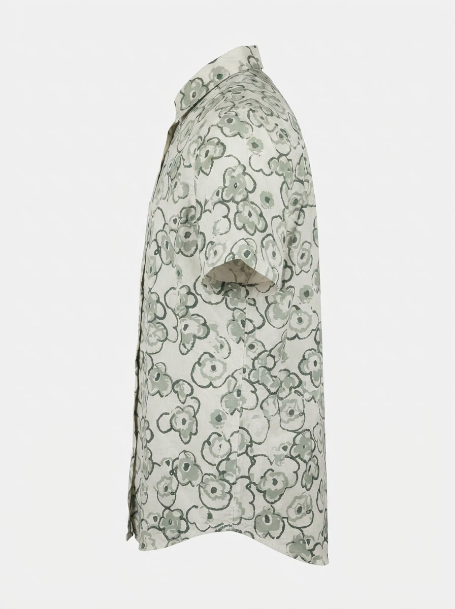 CARBON LINEN PRINT SHIRT F/S, image 6