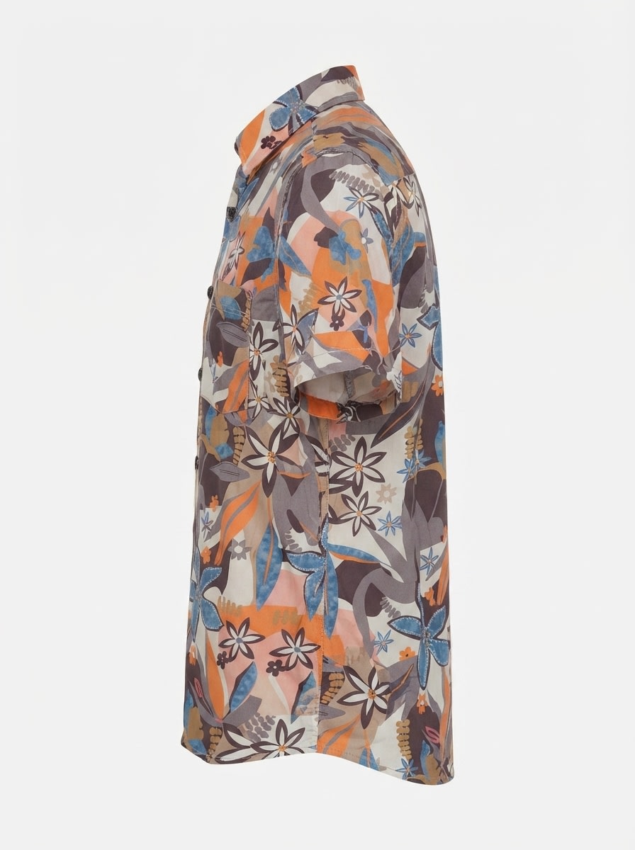 RED JEANS RAYON PRINT SHIRT H/S, image 5