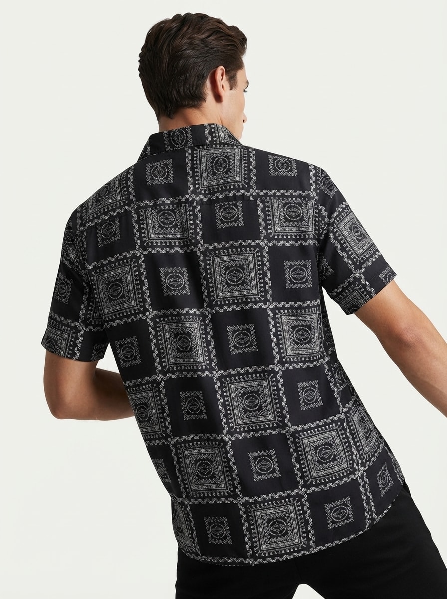 INGLISH RAYON PRINT SHIRT H/S, image 2