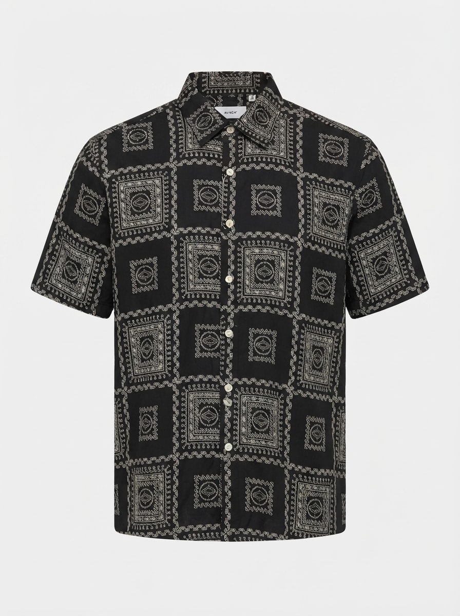 INGLISH RAYON PRINT SHIRT H/S, image 3