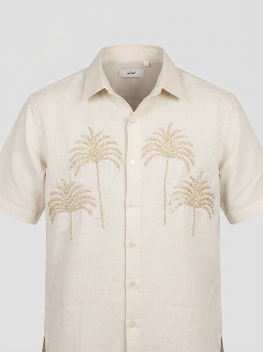 INGLISH LINEN PRINT SHIRT F/S, image 3