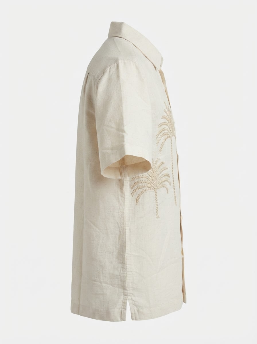 INGLISH LINEN PRINT SHIRT F/S, image 5