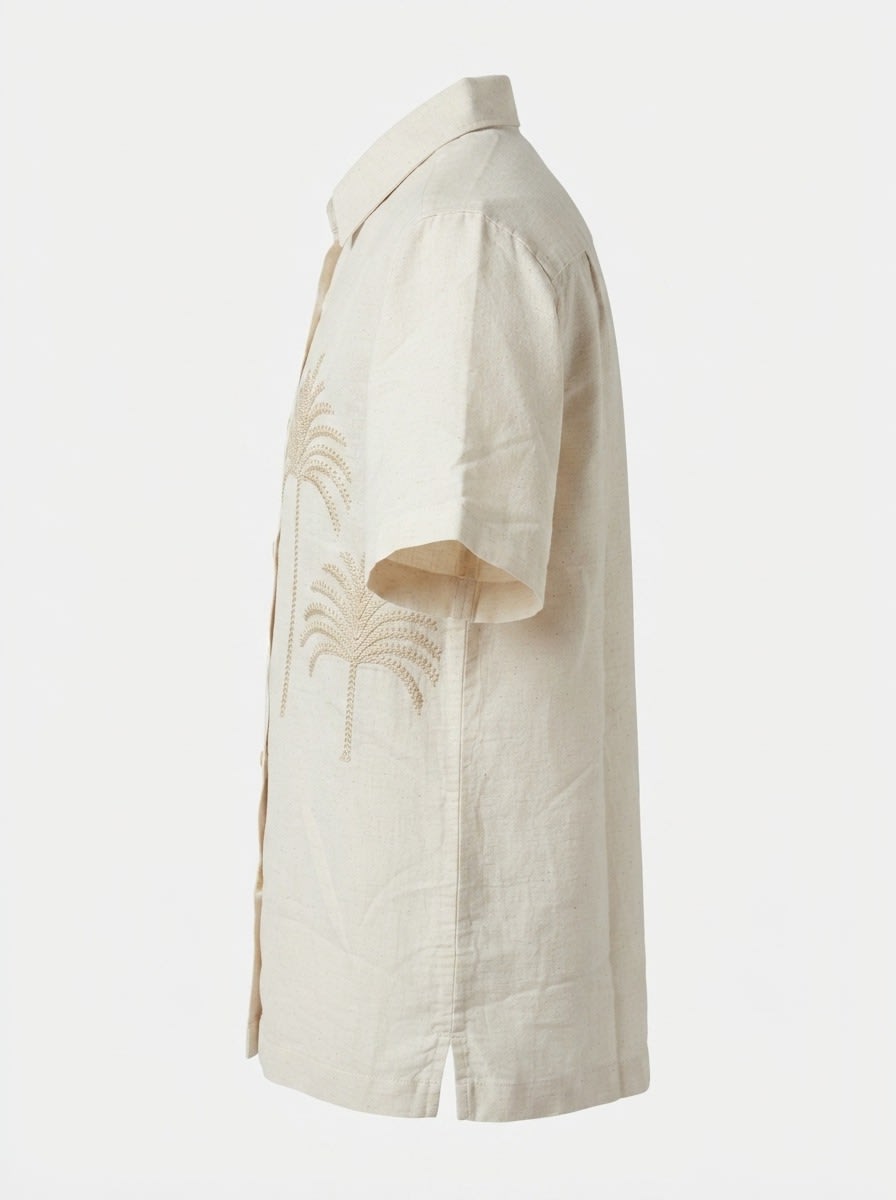 INGLISH LINEN PRINT SHIRT F/S, image 6