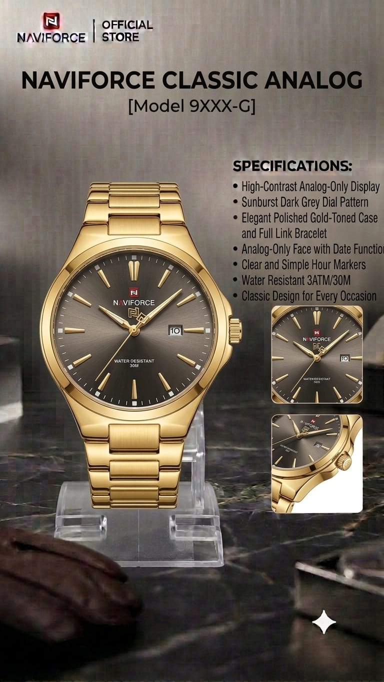  NF GOLD CHAIN NORMAL WATCH
