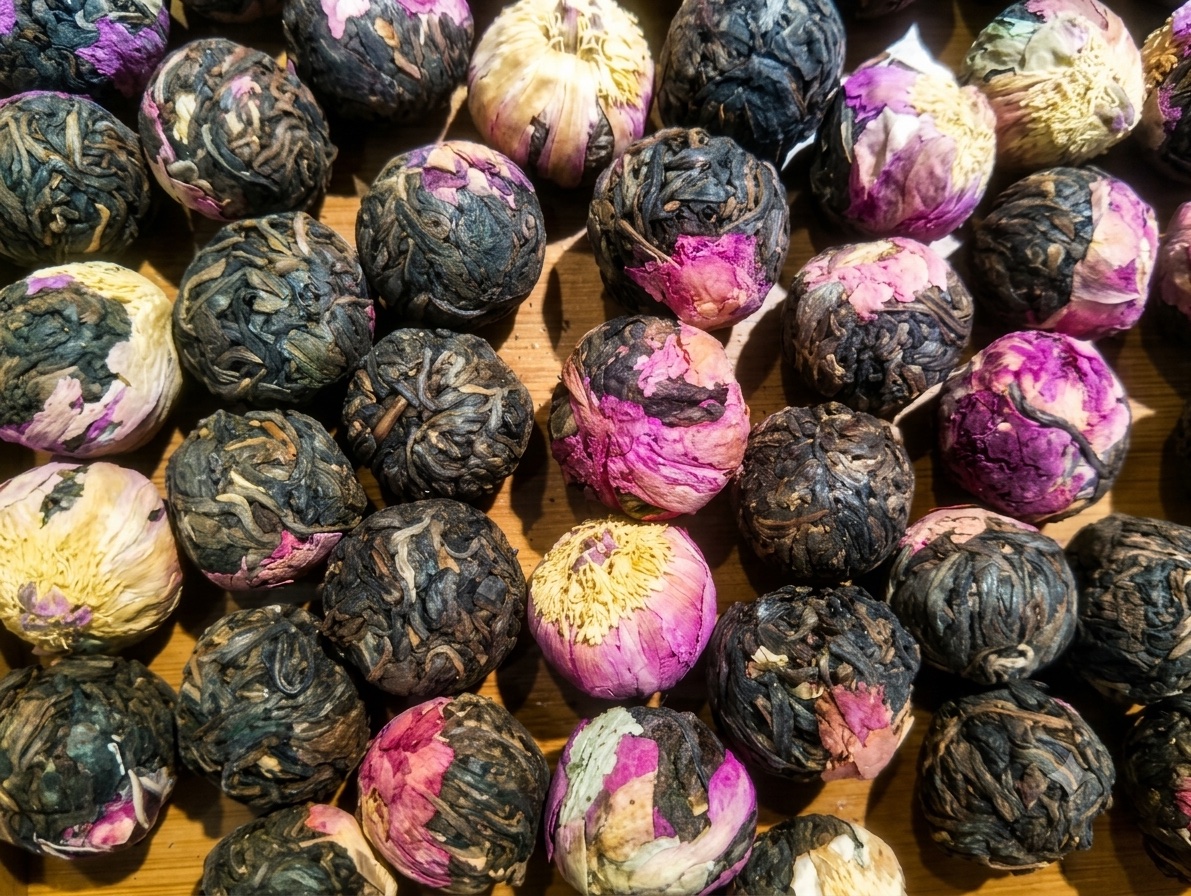 Yunnan Sheng Puerh "Rose Longzhu" (Dragon Pearls)
