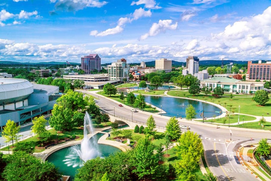 Huntsville, Alabama skyline — Huntsville Rehab serves Madison County and all of North Alabama