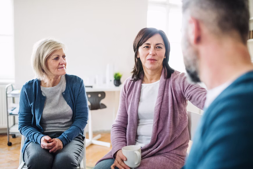 Counselor supporting a client in recovery in Middletown, Orange County