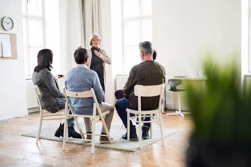 Inpatient and outpatient rehab Lenox MA - therapy session at treatment center