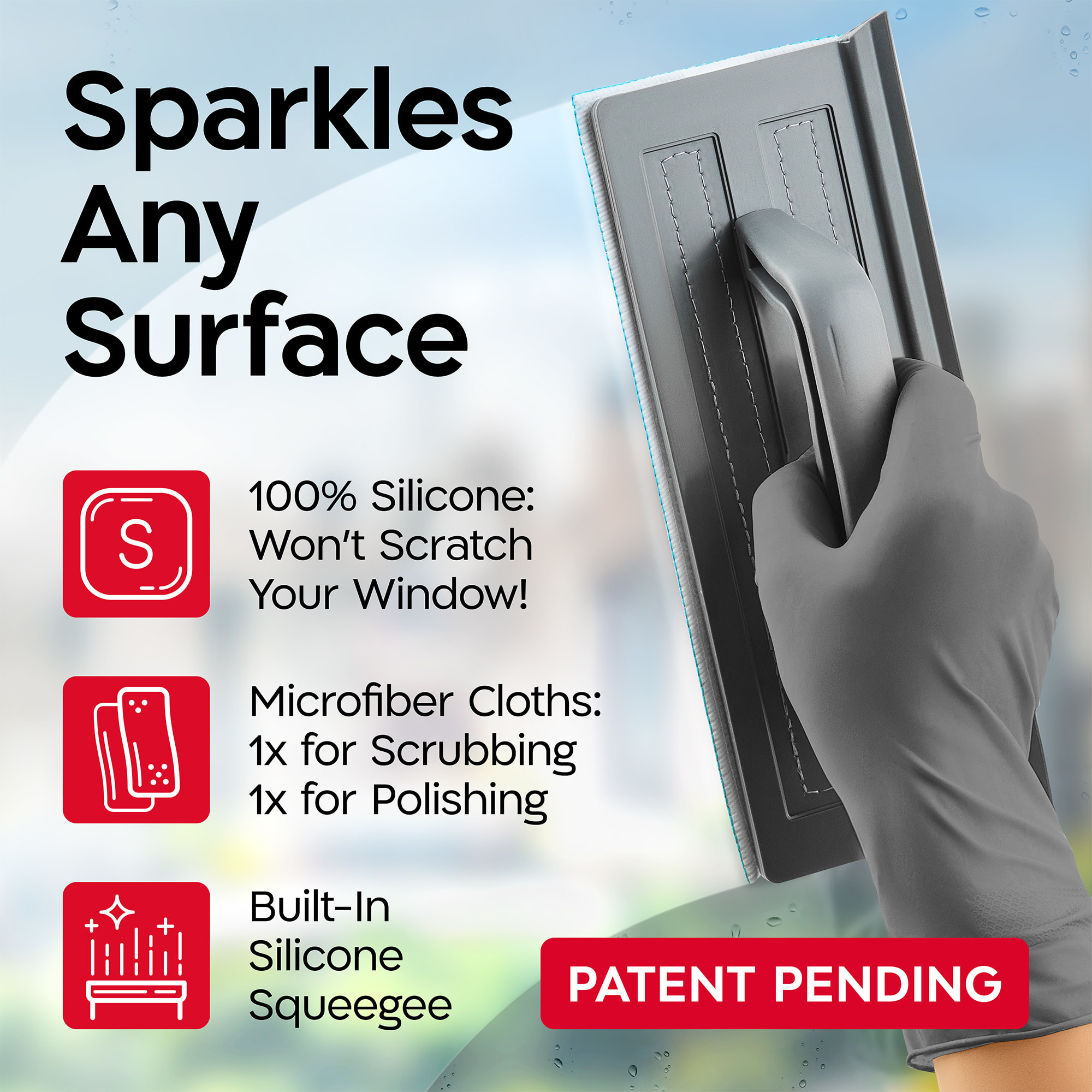 Scrub, Squeegee, Polish