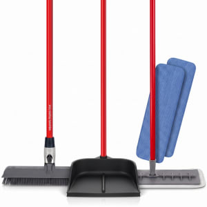 Diana's Bundle: 2-in-1 Knuckle Joint Broom, Magic Dustpan and Microfiber Floor Mop
