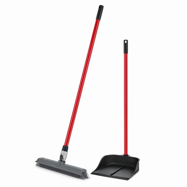 Pet Hair Starter Kit - 2-in-1 silicone broom and Magic Dustpan