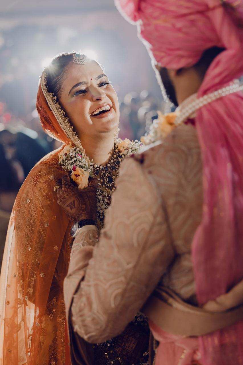 Wedding couple portrait